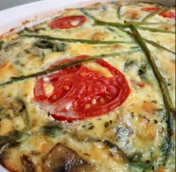 Tomato & Asparagus Crustless Quiche - Foothills Wellness Center